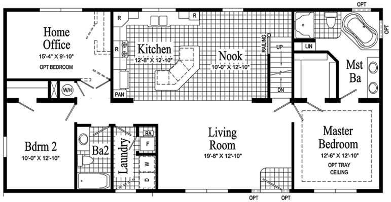 Livingston Model HP106-A Main Floor - Floor Plan Livingston Model HP106-A Main Floor - Floor Plan