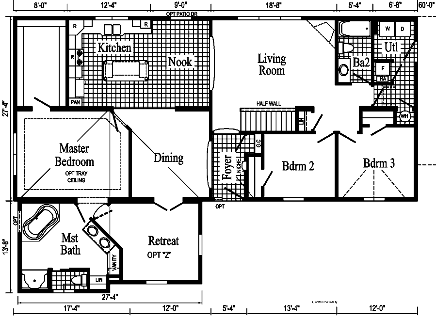 The Majestic Master Suite Model HR152-AZ - Floor Plan