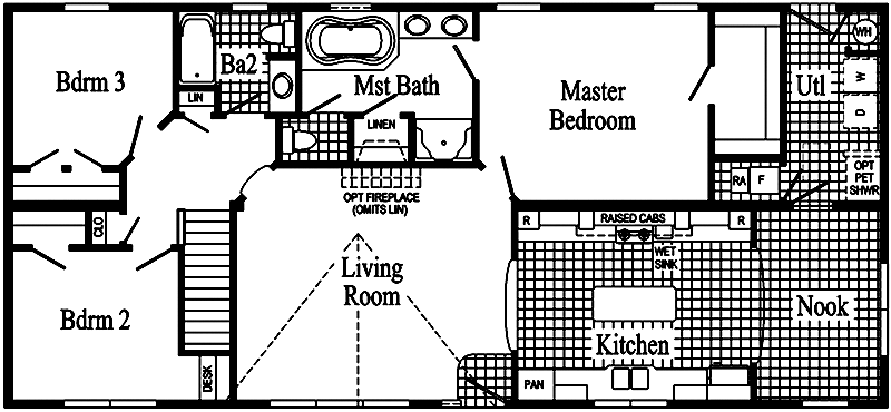 Hanover HR107-A Floor Plan - Click To Enlarge Floor Plan