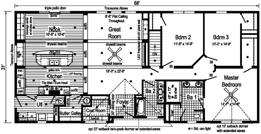 ULTRA 7 - 2P2403-X - Shown With EVOLUTION Bundle Floor Plan