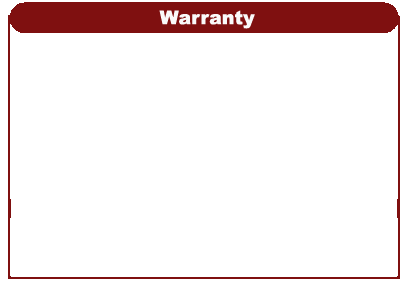 Warranty Warranty